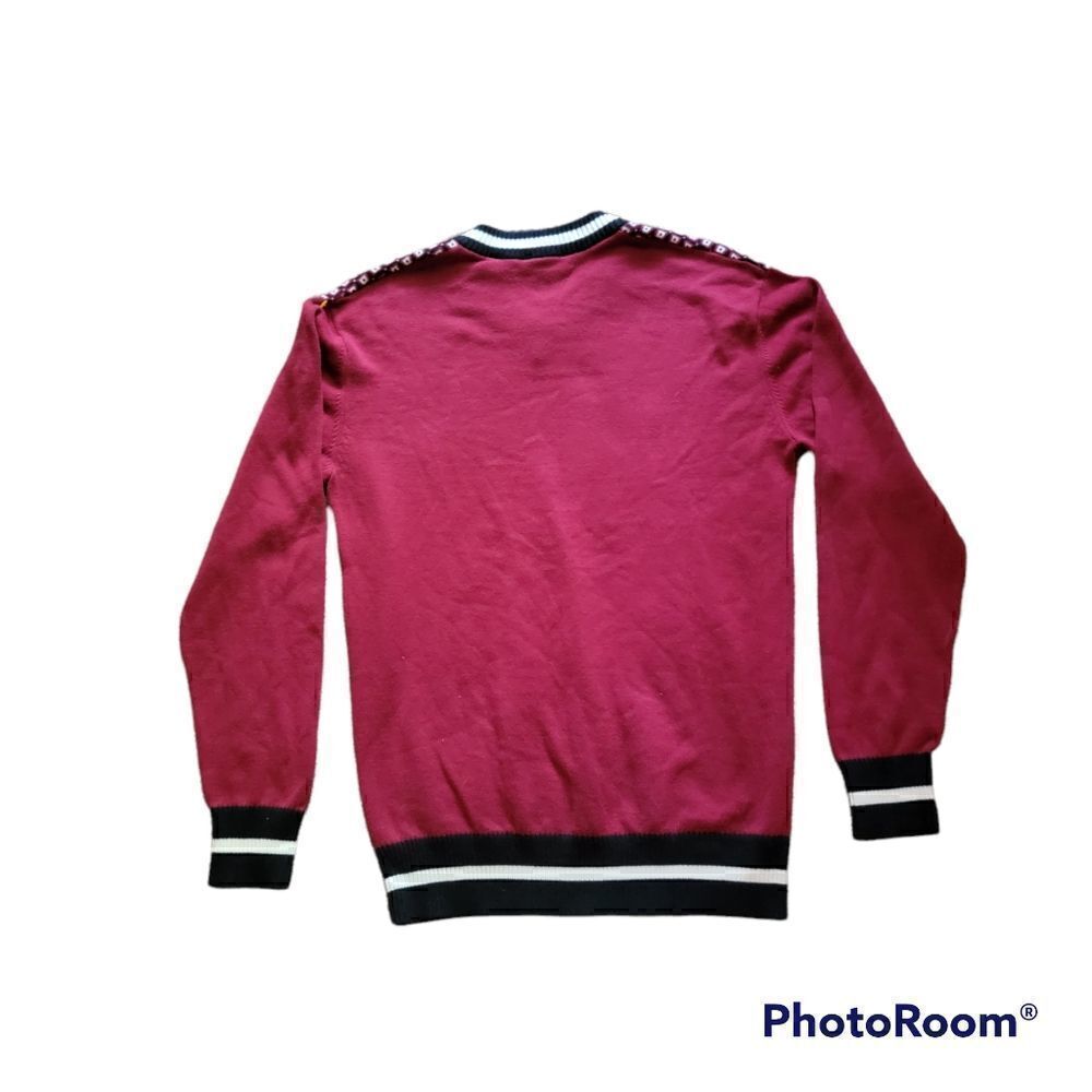 Men's Sean Jean 100% Cotton Sweater with Contrasting Cuffs and Hem. Size XL. - Picture 2 of 6